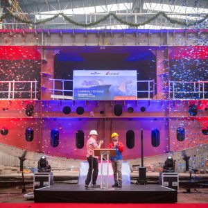 Carnival Festivale Meyer Werft ceremonia astillero