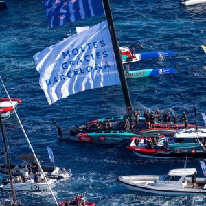 October 19, 2024. Louis Vuitton 37th America's Cup, Race Day 6, Race 9. EMIRATES TEAM NEW ZEALAND, winners of the America’s Cup.