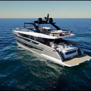 Pearl Yachts P100 Exterior - Aerial Side port Aft
