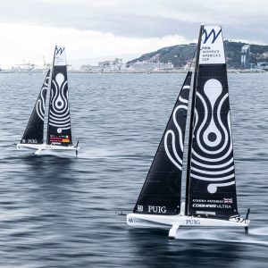 October 12, 2024. 37th America’s Cup -Puig Women's America's Cup, Race Day 6 - Final. Luna Rossa Prada Pirelli Women's Team, Athena Pathway - Women